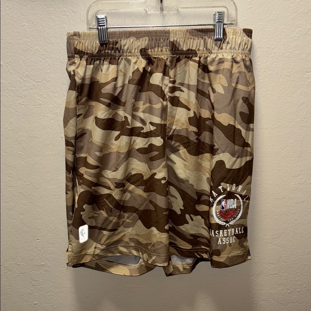 NBA Brown and Tan Athletic Shorts